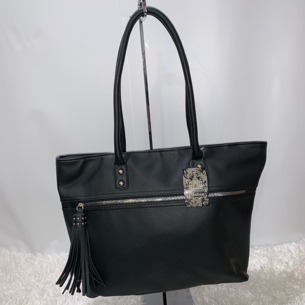 BLACK SASHA TOTE/HAND/ SHOULDER BAG - Picture 4 of 7